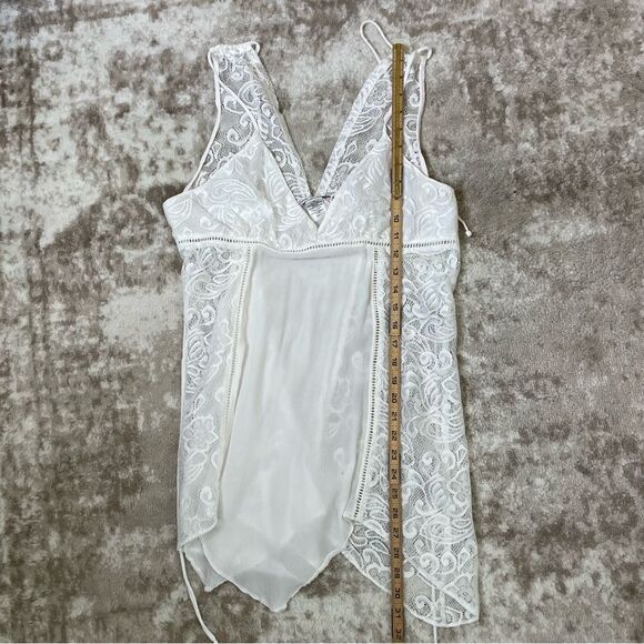 LINEA DONATELLA lingerie Flower Child Sheer Lace Chemise Lingerie Nightgown LG - Picture 9 of 9